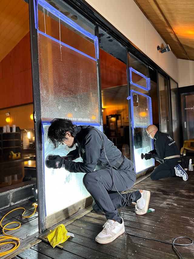 認定加盟店への実務研修の様子